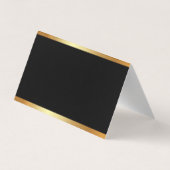 Glamour-Goldmoderne elegante Luxusschablone Visitenkarten (Rückseite)