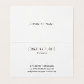 Glamour-Goldmoderne elegante Luxusschablone Visitenkarten (Innenseite Aufgefaltet)