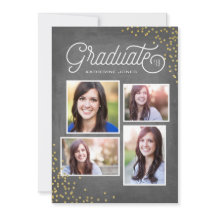 Glamour Grad 4-Foto Collage Abschluss