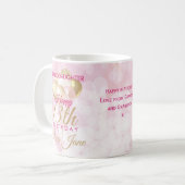 Glamour Grandtochter 13. Geburtstagsballon Kaffeetasse (Vorderseite Links)