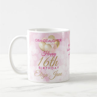 Glamour Grandtochter 16. Geburtstagsballon Kaffeetasse