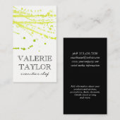 Glamour Green Artistic Expressions Visitenkarte (Vorne/Hinten)