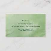 Glamour Green Glitzer Glam Lips Visitenkarte (Rückseite)