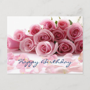 Glamour Happy Birthday Postkarte