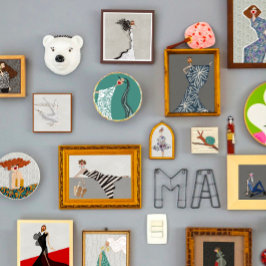 Glamour Haute Couture Fashion Illustration Card Einladung