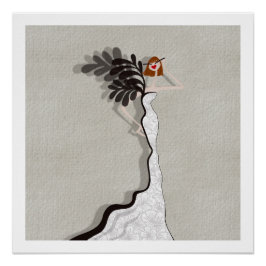 Glamour Haute Couture Fashion Illustration Card Poster