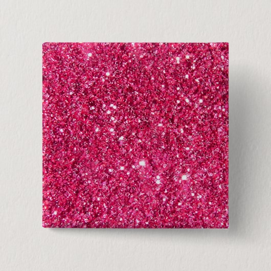 Glamour-heißes Rosa-Glitzer Button (Vorderseite)