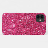 Glamour-heißes Rosa-Glitzer Case-Mate iPhone Hülle (Rückseite (Horizontal))