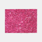 Glamour-heißes Rosa-Glitzer Fleecedecke (Vorderseite (Horizontal))