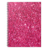 Glamour-heißes Rosa-Glitzer Notizblock (Vorderseite)