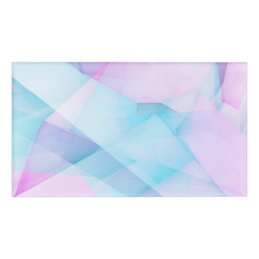 Glamour-Hintergrund mit blauem lila Namenschild (Vorderseite)