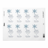 Glamour Holiday Wine Label (weiß) (Vorne)