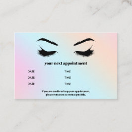 Glamour Holographic Browbar Eyelash Luxury Visitenkarte