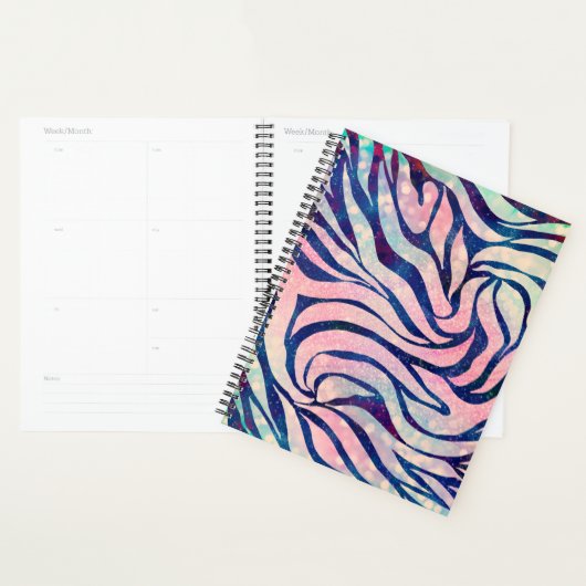 Glamour Holographic Glitzer Blue Zebra Stripes Planer (Anzeige)