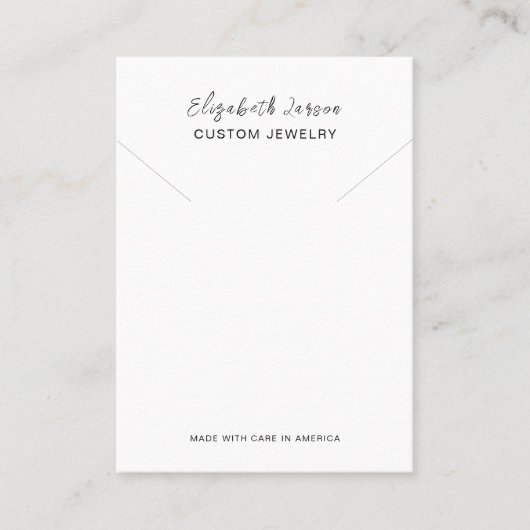 Glamour Hoops - Logo-Sammlung Weiß Telefonnummerkarte (Vorderseite)