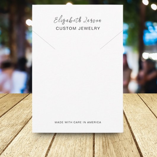 Glamour Hoops - Logo-Sammlung Weiß Telefonnummerkarte