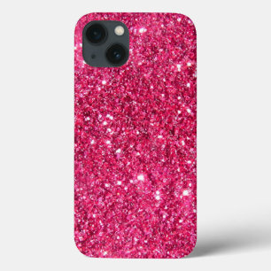 Glamour Hot Pink Glitzer drucken Case-Mate iPhone Hülle