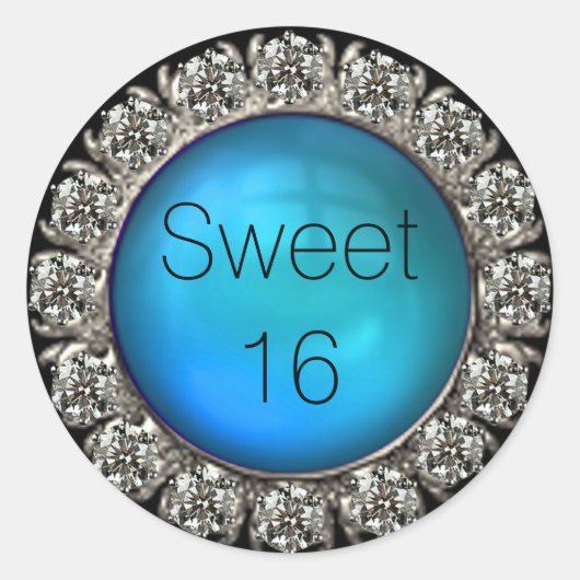 Glamour Imitate Diamonds Umschlag Aufkleber (Vorderseite)