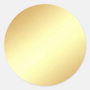 Glamour Imitate Gold Blank Template Elegant Chic Runder Aufkleber