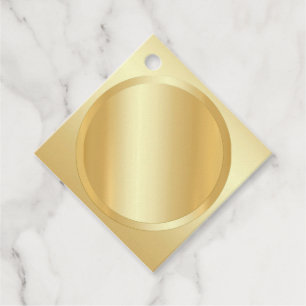 Glamour Imitate Gold Elegante Moderne Blank Templa Geschenkanhänger