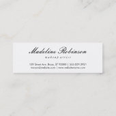 Glamour Imitate Gold Glitzer Kiss Leather Mini Visitenkarte (Rückseite)