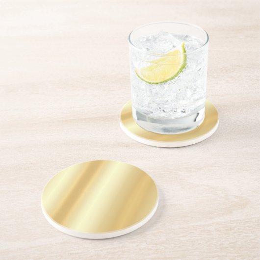 Glamour-Imitate Gold-Leere, moderne Vorlage Getränkeuntersetzer (Seite)