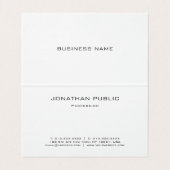 Glamour Imitate Gold Luxus Template Moderne gefloc Visitenkarten (Innenseite Aufgefaltet)