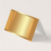 Glamour Imitate Gold Luxus Template Moderne gefloc Visitenkarten (Rückseite)