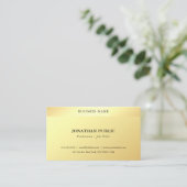 Glamour Imitate Gold Minimalistisch Moderne Modern Visitenkarte (Stehend Vorderseite)