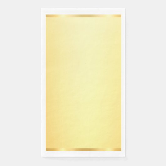 Glamour Imitate Gold Moderne Blank Template Serviette (Vorderseite)