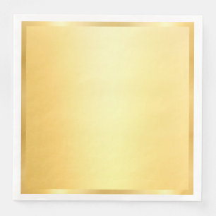 Glamour Imitate Gold Moderne Blank Template Serviette