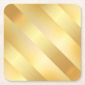 Glamour Imitate Gold Moderne, elegante Blank Templ Rechteckiger Pappuntersetzer (Vorderseite)