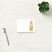Glamour Imitate Goldfolie Ananas Post-it Klebezettel (Büro)