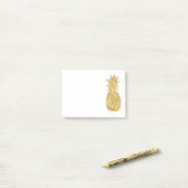 Glamour Imitate Goldfolie Ananas Post-it Klebezettel (Auf Schreibtisch)