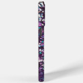 Glamour Initials Lila Glitzer Case-Mate iPhone Hülle (Rückseite / Rechts)