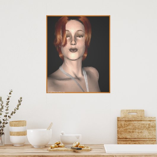 Glamour (J) Print Poster (Küche)