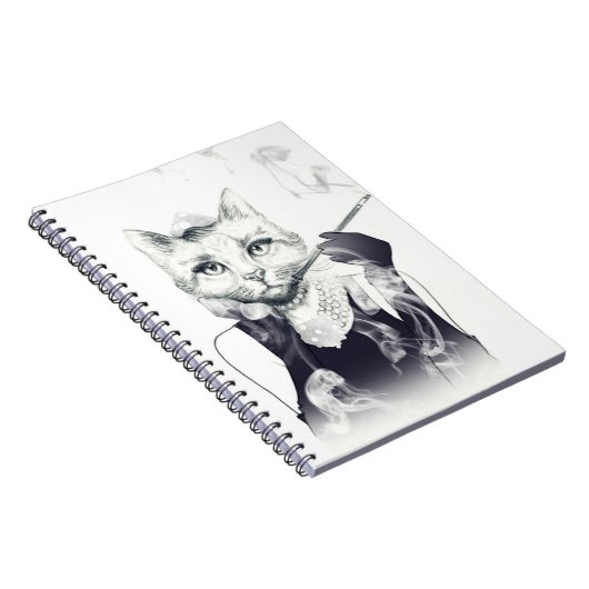 Glamour-Katze Notizblock (Rechte Seite)