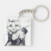 Glamour-Katze Schlüsselanhänger (Rückseite)