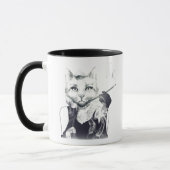 Glamour-Katze Tasse (Links)