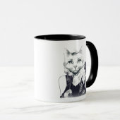 Glamour-Katze Tasse (VorderseiteRechts)