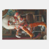 Glamour Katzen im Salon Decoupage Geschenkpapier Set (Vorderseite 3)