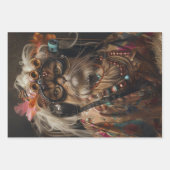 Glamour Katzen im Salon Decoupage Geschenkpapier Set (Vorderseite 2)