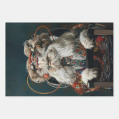 Glamour Katzen im Salon Decoupage Geschenkpapier Set (Vorderseite)