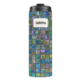 Glamour Keramik Tiles Individuelle Name Thermosbecher