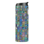 Glamour Keramik Tiles Individuelle Name Thermosbecher (Nach links gedreht)