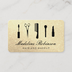 Glamour Kit mit elegantem Glitzer Visitenkarte