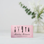 Glamour Kit Tools mit elegantem Ruby Glitzer Visitenkarte (Stehend Vorderseite)