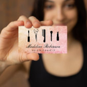 Glamour Kit Tools mit elegantem Ruby Glitzer Visitenkarte