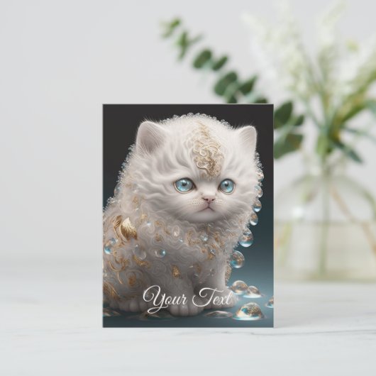 Glamour Kitten. Postkarte (Stehend Vorderseite)