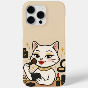 Glamour Kitty: Bling Life in Full Makeup Case-Mate iPhone Hülle
